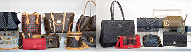 Louis Vuitton, Gucci, Chanel, or Hermes Luxury handbags