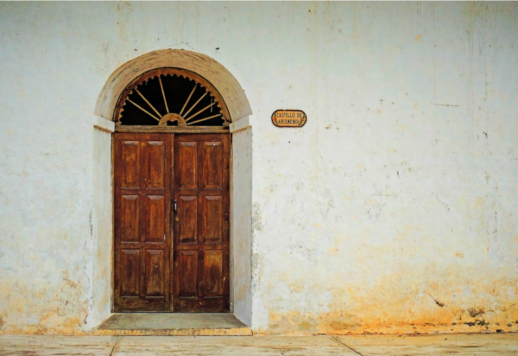 an old door in tunisia
