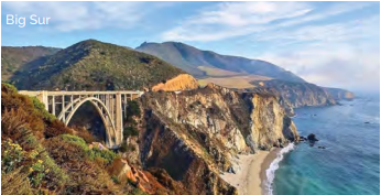 Big Sur is a rugged stretch of California’s central coast between Carmel and San Simeon