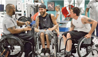 Paralympic Peers at the Orthwein Center sharing stories